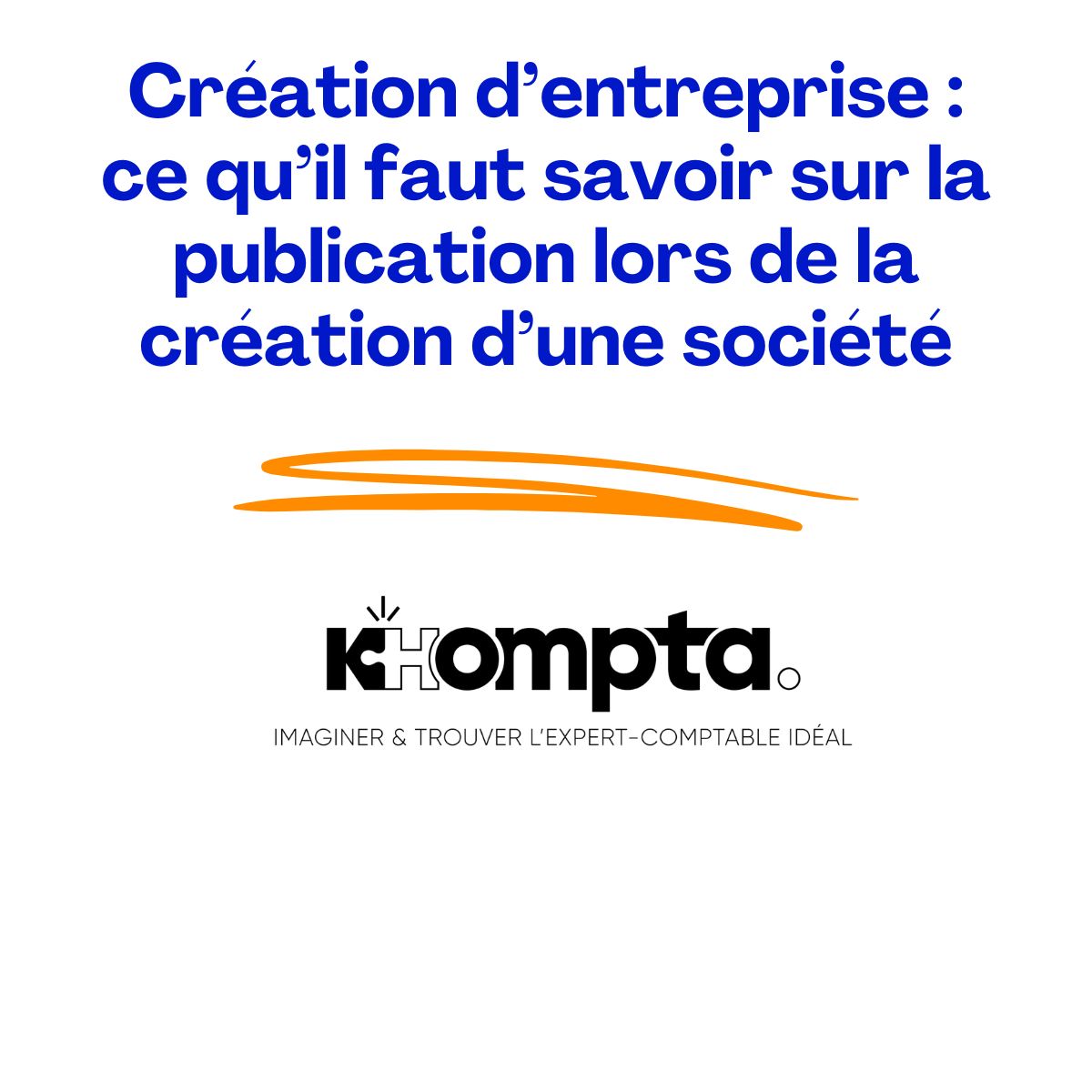 publication création société