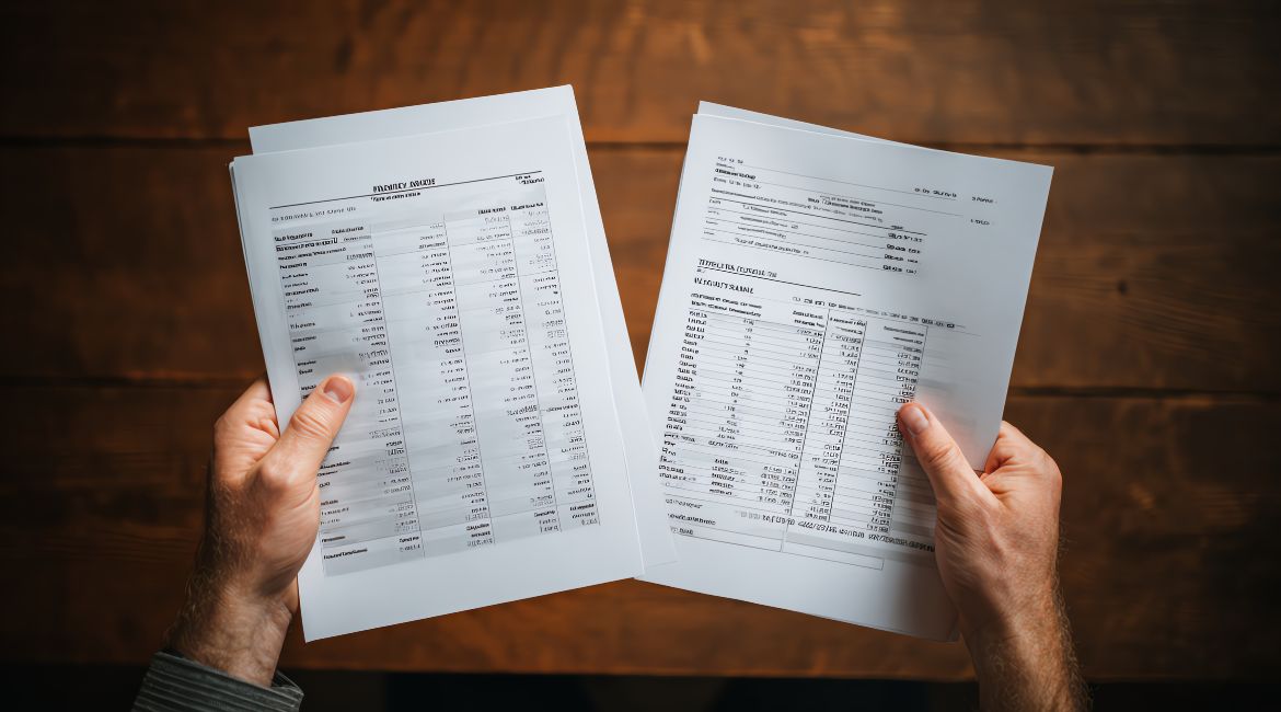 Tableau comparatif entre un bilan comptable et un compte de résultat