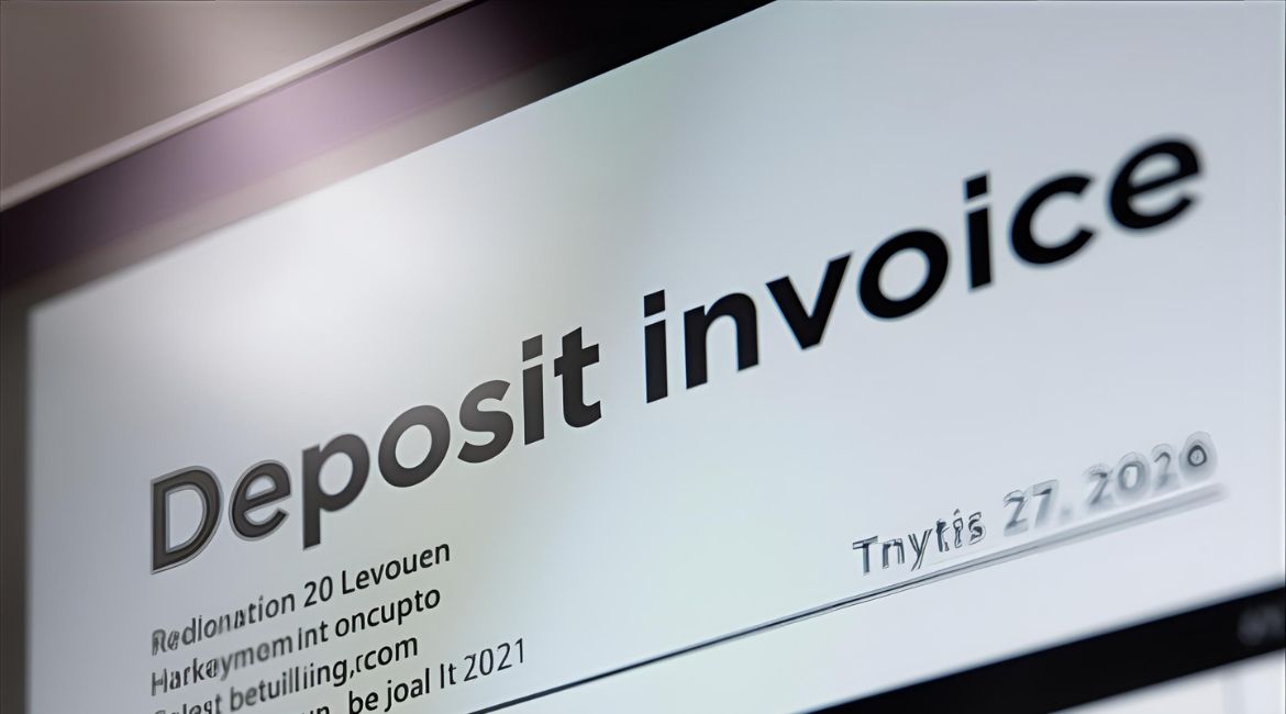 Facture d'acompte avec TVA affichée sur écran - acompte client comptabilité